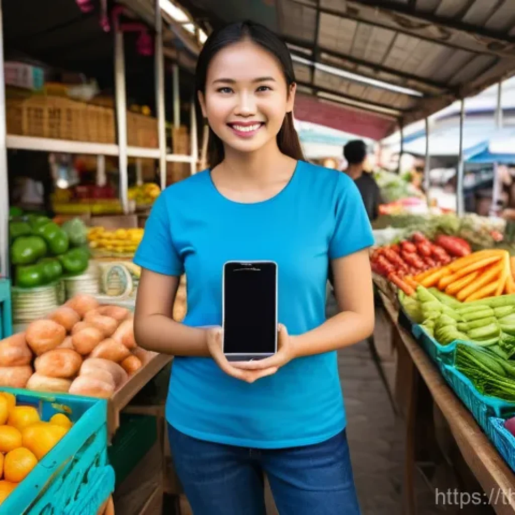 전자기기 시험 후기 모음 - **AI Smartphone Translation in a Thai Market**
A vibrant, realistic photograph of a young adult,...