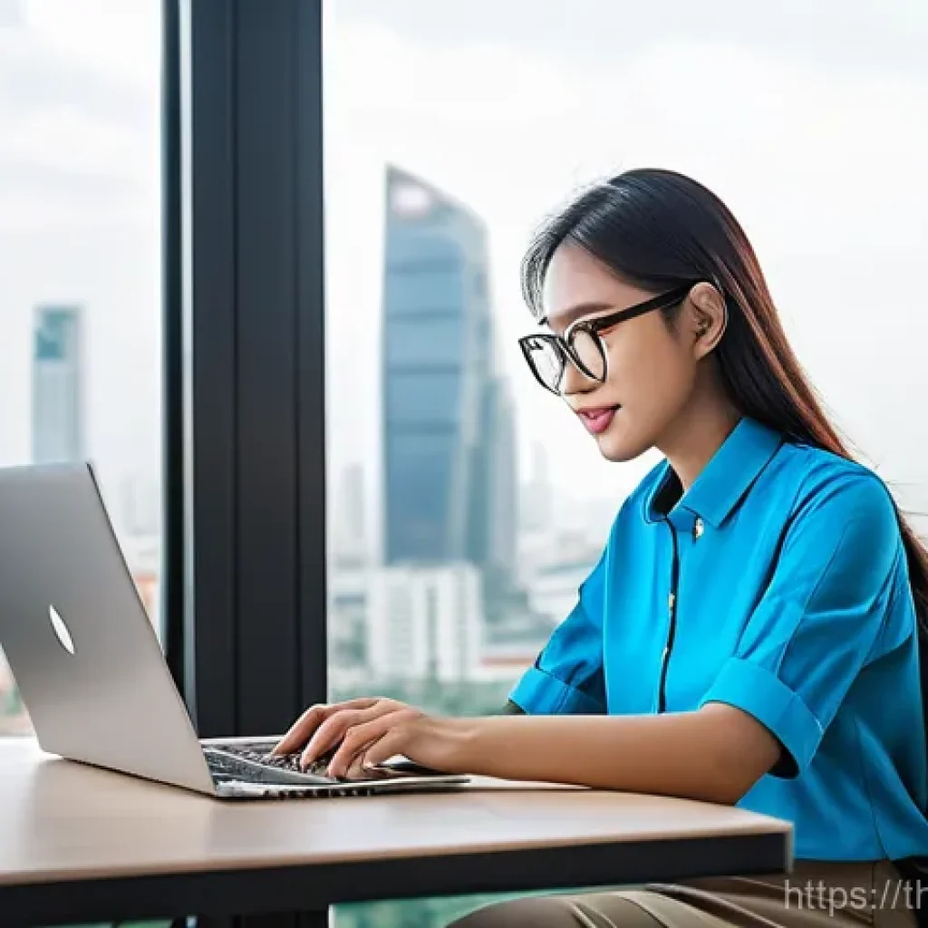 전자기기 취업 시 유리한 스킬 - **Prompt 1: Modern Software Development in Bangkok**
    "A talented young Thai software developer, ...