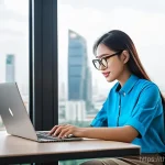Home 19 전자기기 취업 시 유리한 스킬 - **Prompt 1: Modern Software Development in Bangkok**
"A talented young Thai software developer, ...
